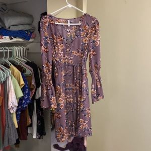 Purple Floral Dress
